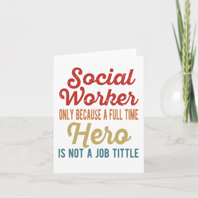 Social Work Month - Social Worker Hero Card (Front)