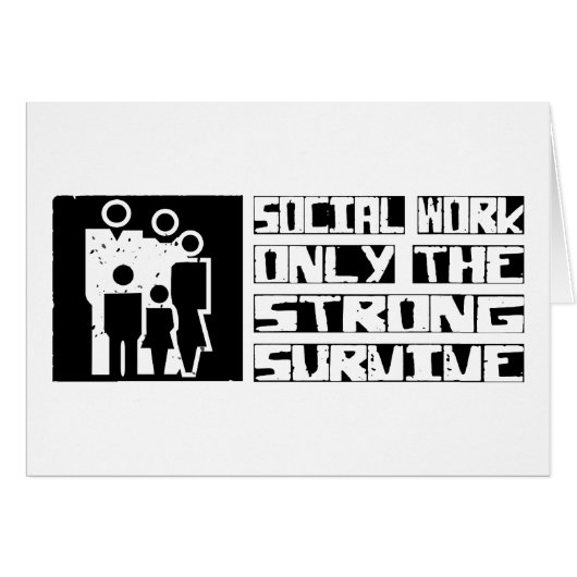 Social Work Survive Cards (Front Horizontal)