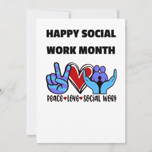 Social Work Thank You Cards