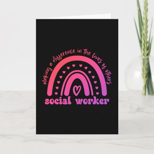 Social Worker Appreciation and Graduation Card