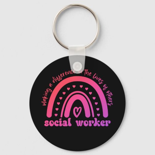 Social Worker Appreciation and Graduation Keychain