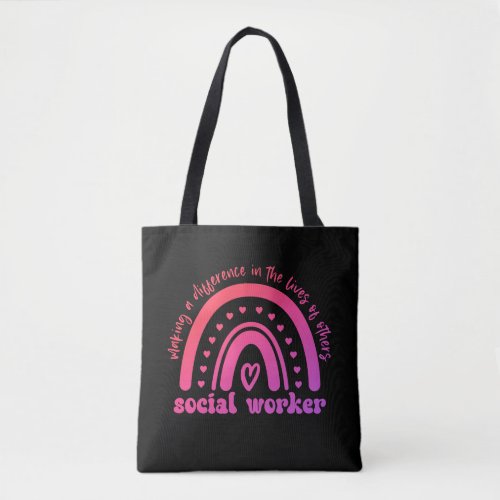 Social Worker Appreciation and Graduation Tote Bag