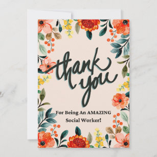 Social Worker Appreciation Card