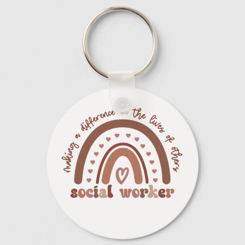 Social Worker Appreciation Graduation Gifts Keychain