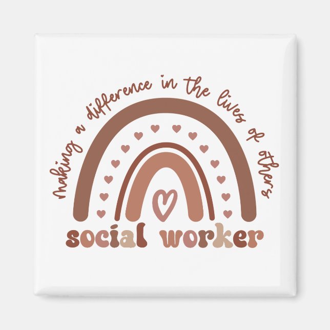 Social Worker Appreciation Graduation Gifts Magnet (Front)