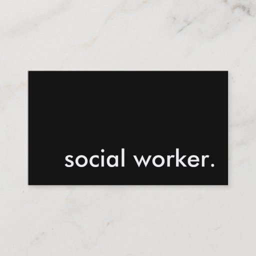 Customizable social worker. business card templates