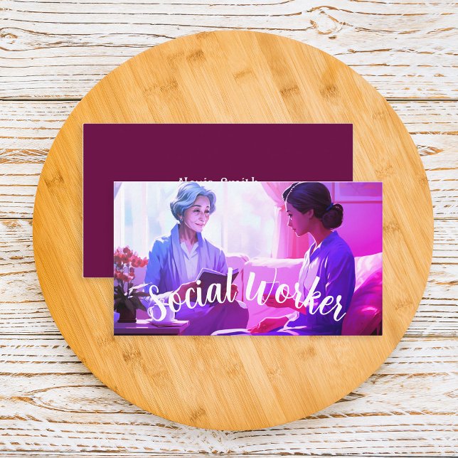 Social Worker Business Card (Creator Uploaded)