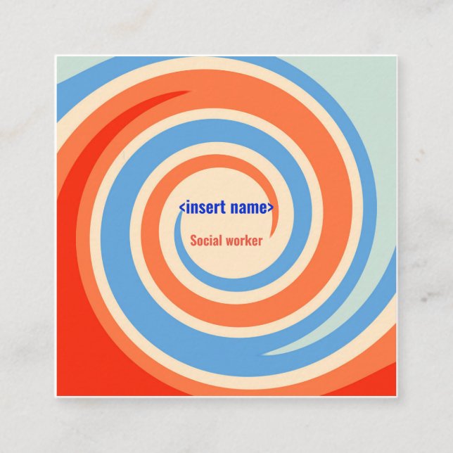 Social Worker Business Card (Front)