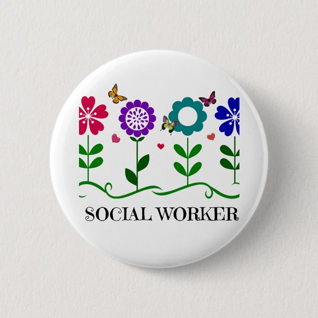 Social Worker Button (Front)