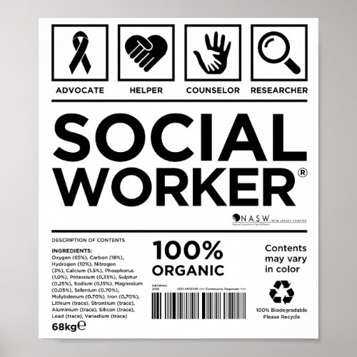 Social Worker Canvas Art Poster