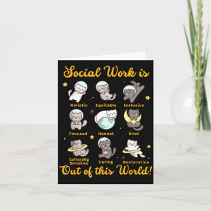 Social worker cat funny saying cats meme social card