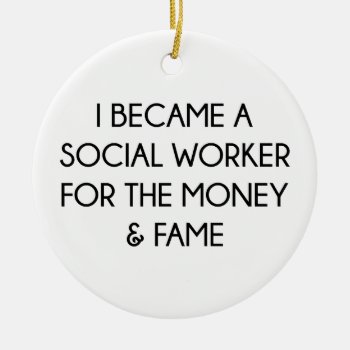 Social Worker Ceramic Ornament by DJBalogh at Zazzle