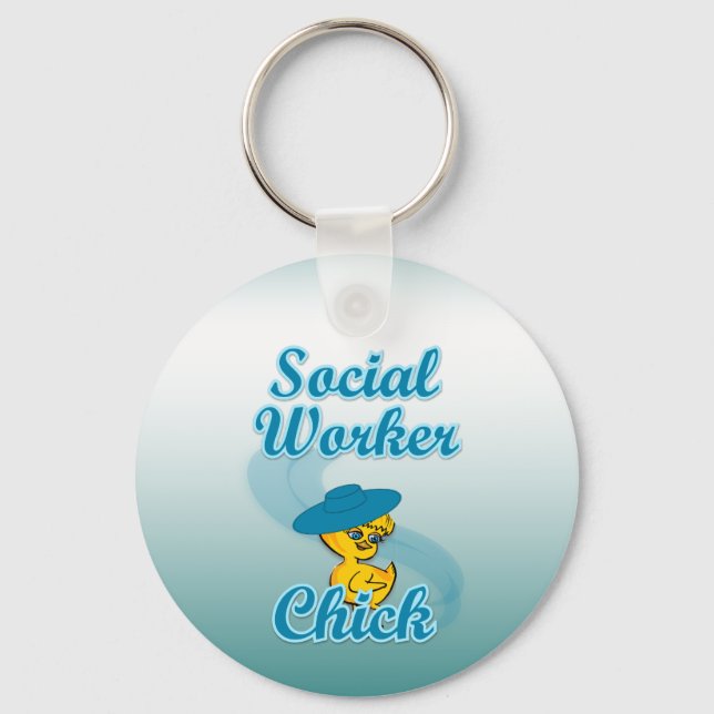 Social Worker Chick #3 Keychain (Front)