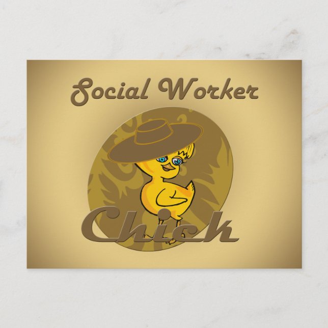 Social Worker Chick #6 Postcard (Front)