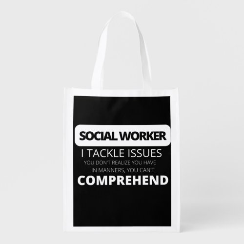 Social worker coffee mug T_Shirt Throw Pillow Glas Grocery Bag