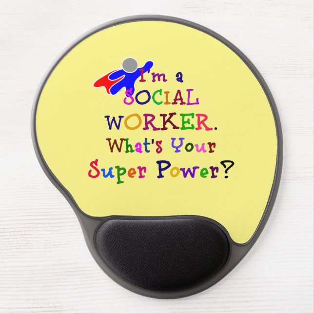 Social Worker Colorful Design Mouse Pad (Front)