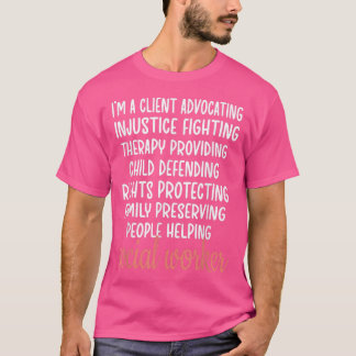 Social Worker Cute Definition Social Worker Month  T-Shirt