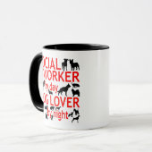 Social Worker Dog Lover Mug (Front Left)