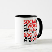 Social Worker Dog Lover Mug (Front Right)