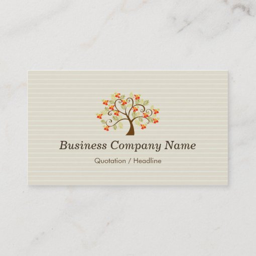 Social Worker - Elegant Tree Symbol Business Card | Zazzle