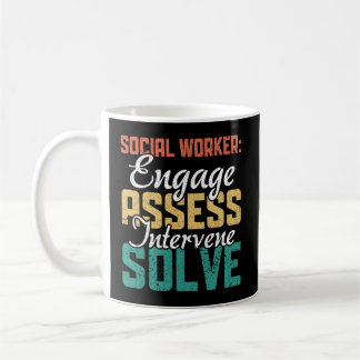Social Worker Ene Assess Intervene Solve Coffee Mug