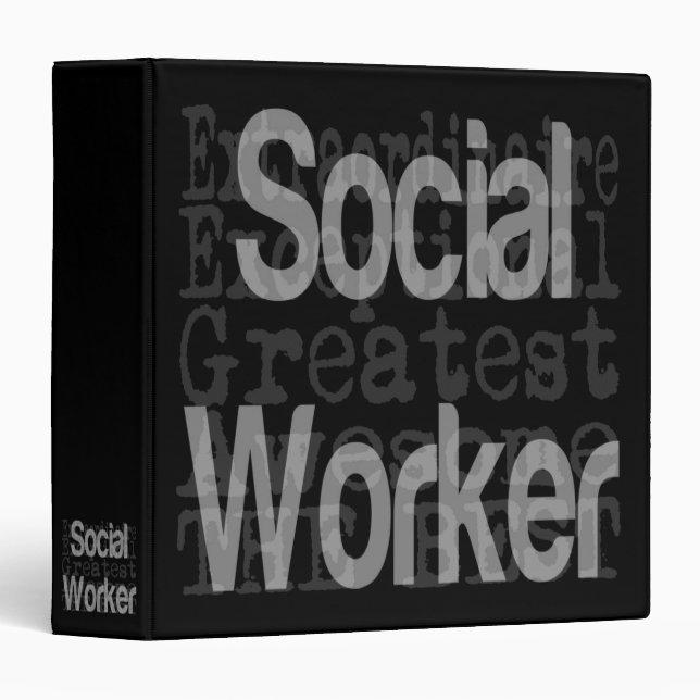 Social Worker Extraordinaire 3 Ring Binder (Front/Spine)