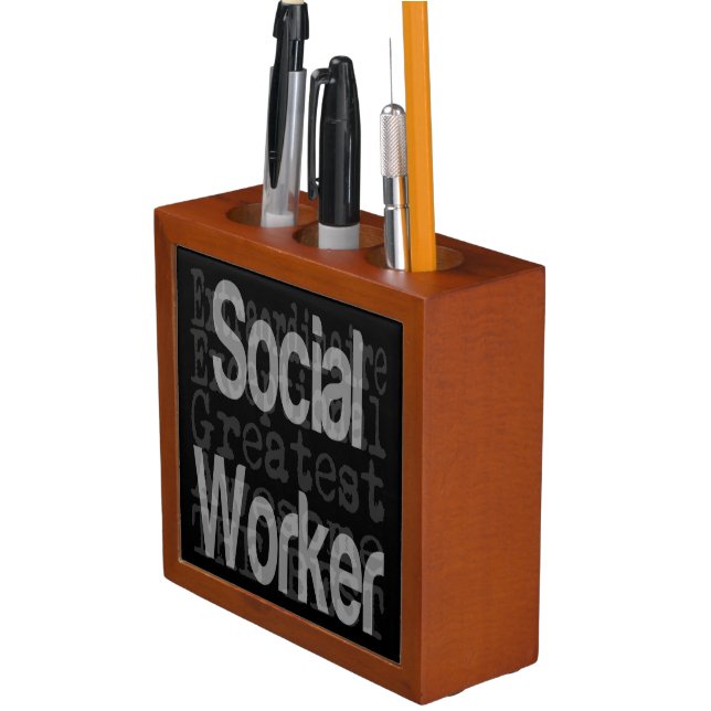 Social Worker Extraordinaire Desk Organizer (In Situ)