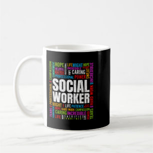Social Worker Facts Funny Social Work Graphic Coffee Mug