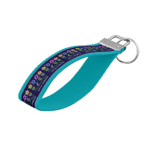 Social Worker floral design Wrist Keychain