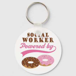 Social Worker Funny Gift Keychain