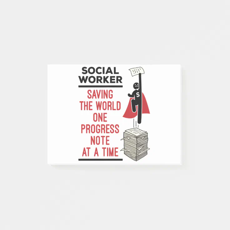 Social Worker Funny Progress Note Social Work | Zazzle