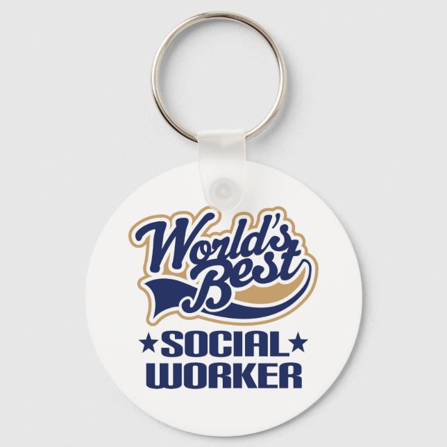 Social Worker Gift Keychain (Front)