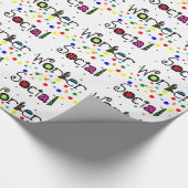 Social Worker Gift Wrapping Paper (Corner)