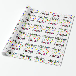 Social Worker Gift Wrapping Paper