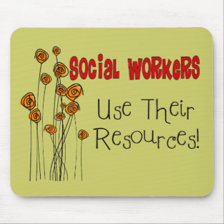Social Worker Gifts and T-Shirts Mouse Pad