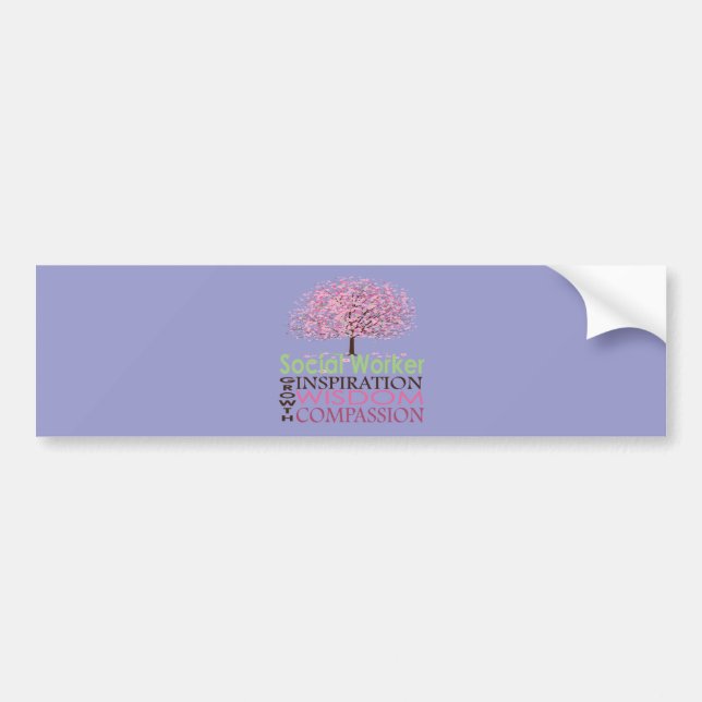 Social Worker Gifts Bumper Sticker (Front)