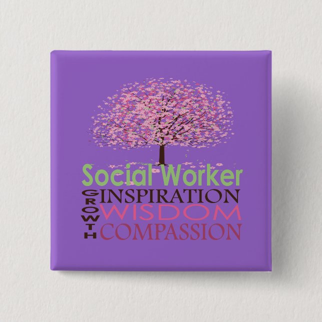 Social Worker Gifts Button (Front)