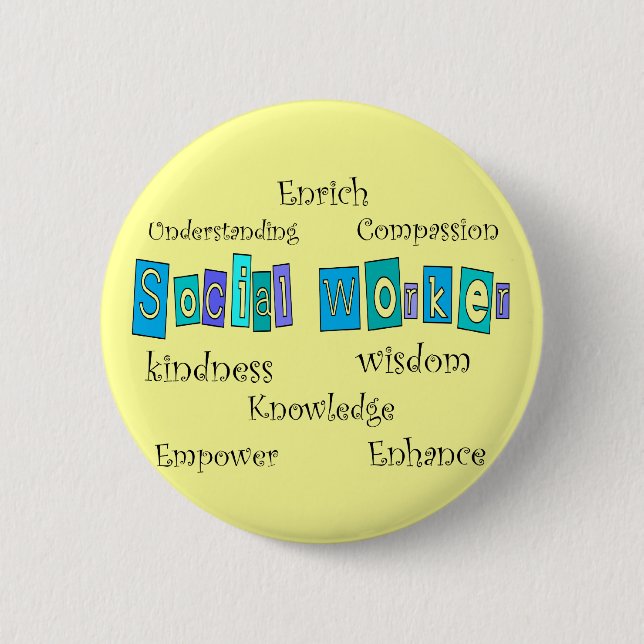 Social Worker Gifts Button (Front)