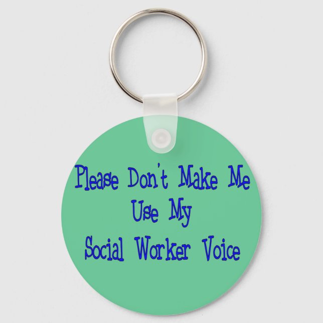 Social Worker Gifts Keychain (Front)
