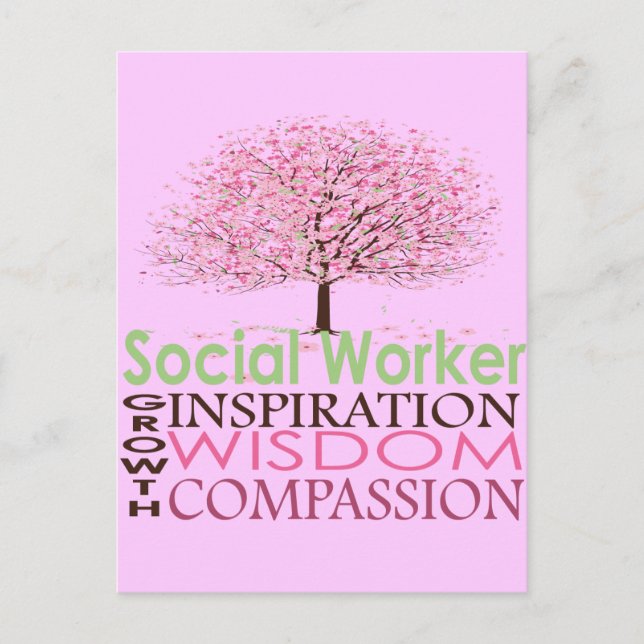 Social Worker Gifts Postcard (Front)