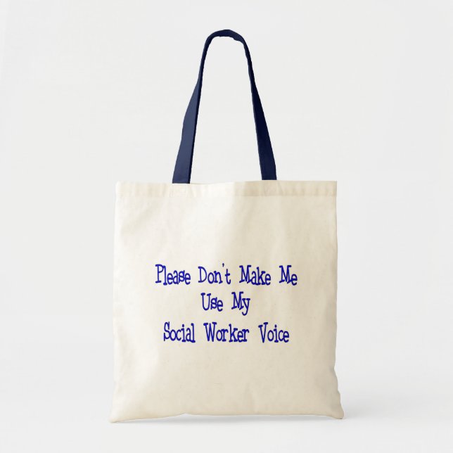 Social Worker Gifts Tote Bag (Front)