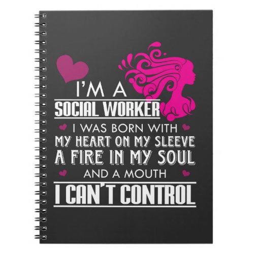 Social Worker Girl Notebook