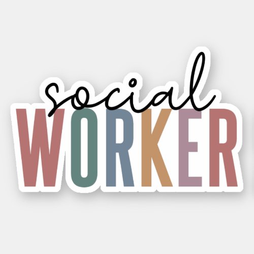 Social Worker Graduation Appreciation gifts Sticker