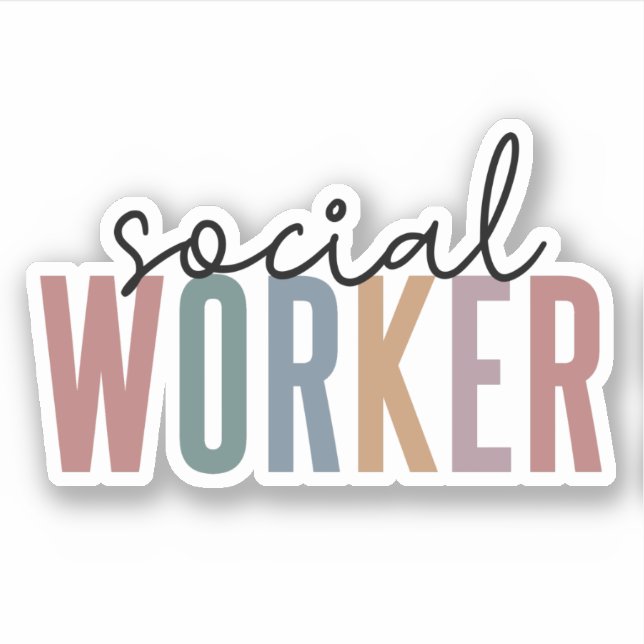 Social Worker Graduation Appreciation gifts Sticker (Front)