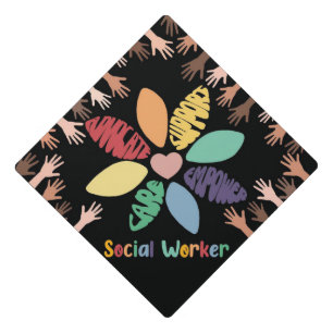 Social Worker Graduation Cap Topper