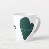 Social Worker Green Latte Mug (Right Angle)