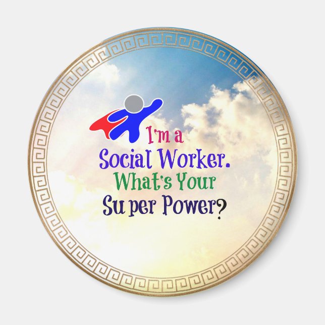 Social Worker Humor Magnet (Front)