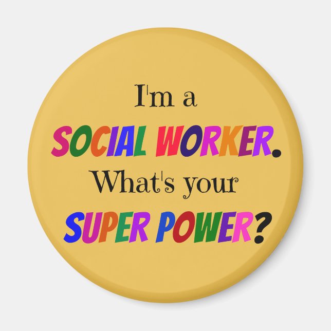 Social Worker Humor Magnet (Front)