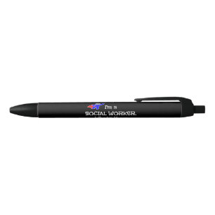 Social Worker Humor - White Lettering Pen