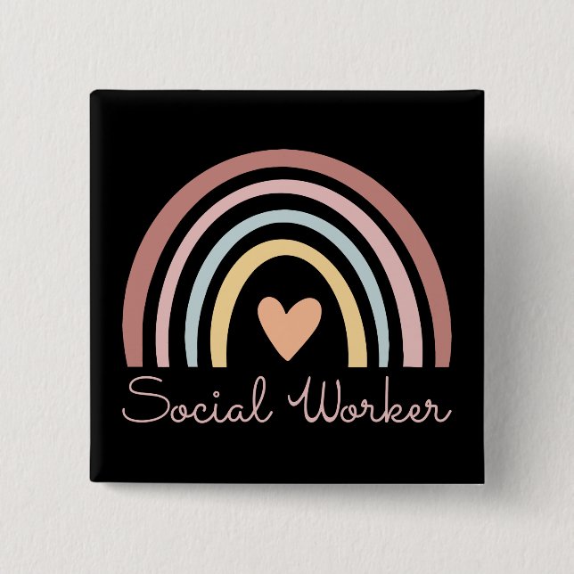 Social Worker II Button (Front)